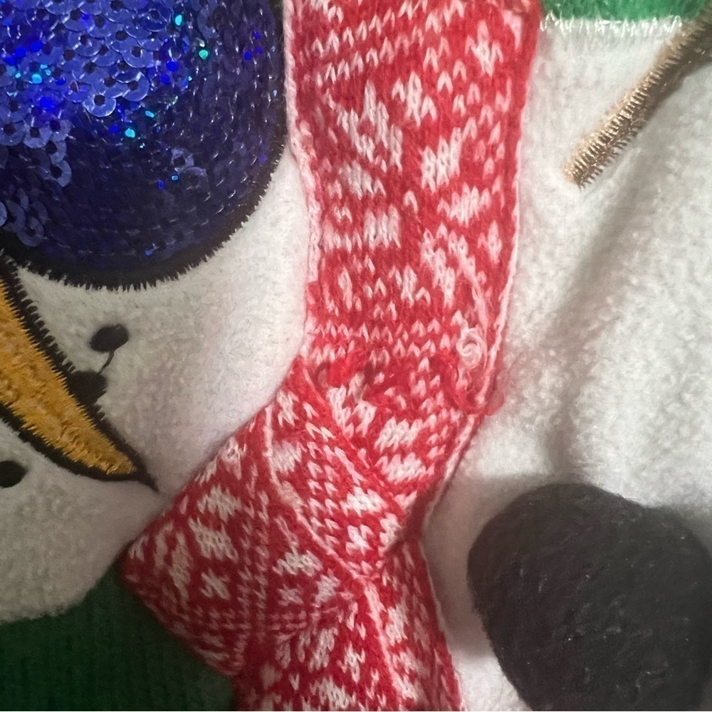 Snowman Beer Belly Ugly Christmas Sweater
Embellished Bling Medium Jolly Sweater - Picture 6 of 7